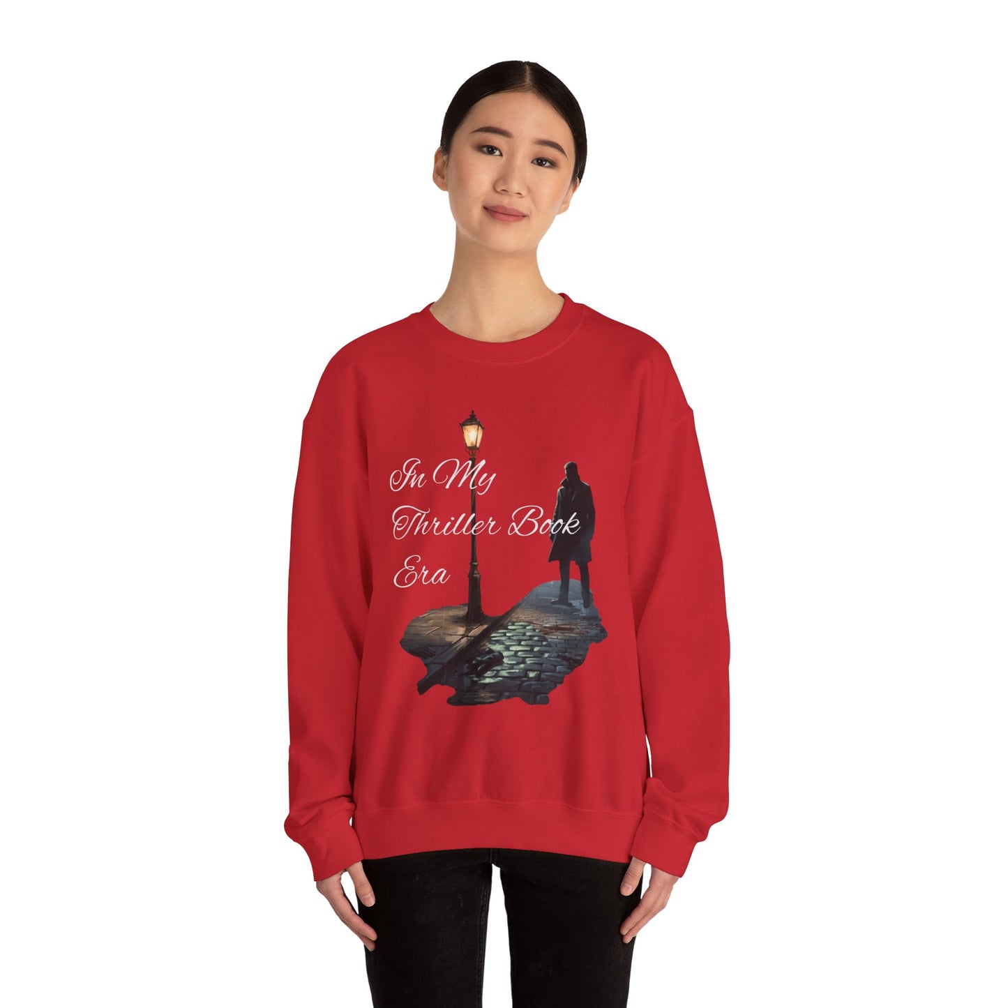 In My Thriller Book Era White Lettering Crewneck