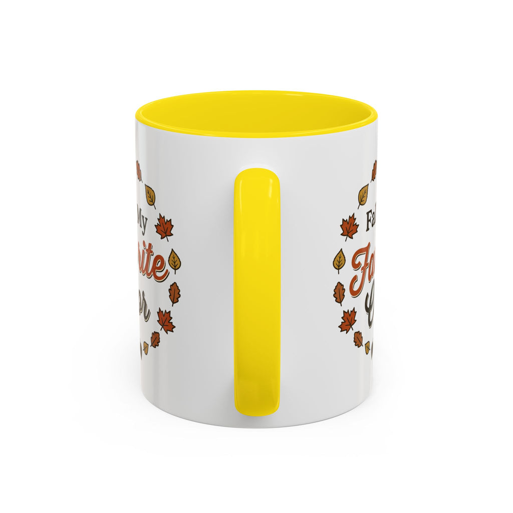 Fall Is My Favorite Color Accent Coffee Mug