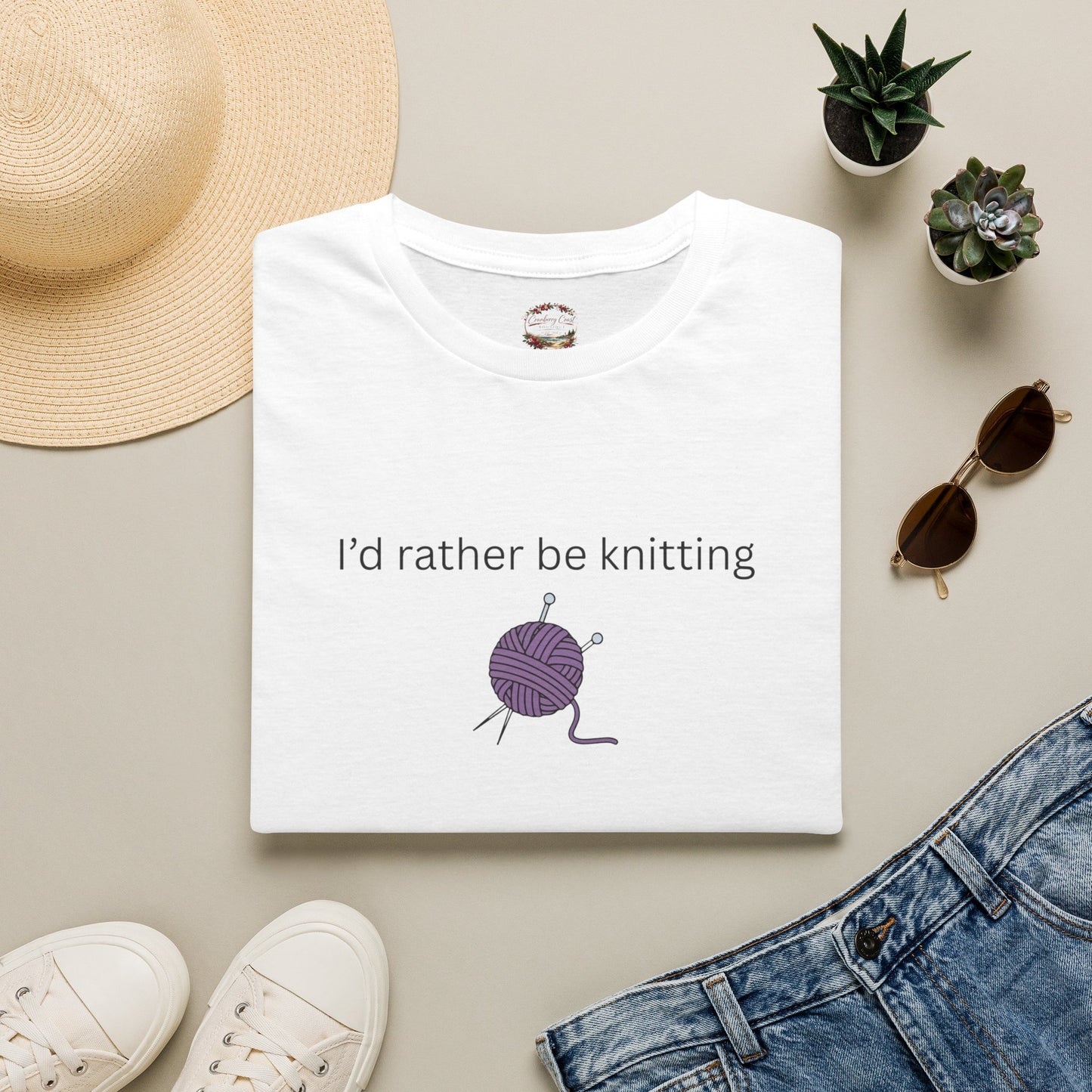 I'd Rather Be Knitting Graphic Tee