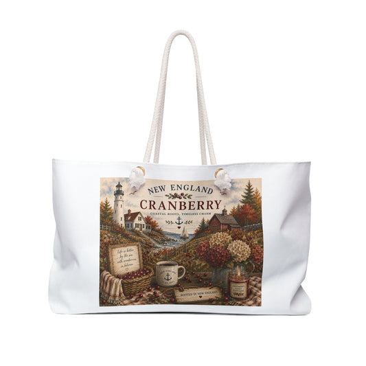 New England Cranberry Weekender Bag