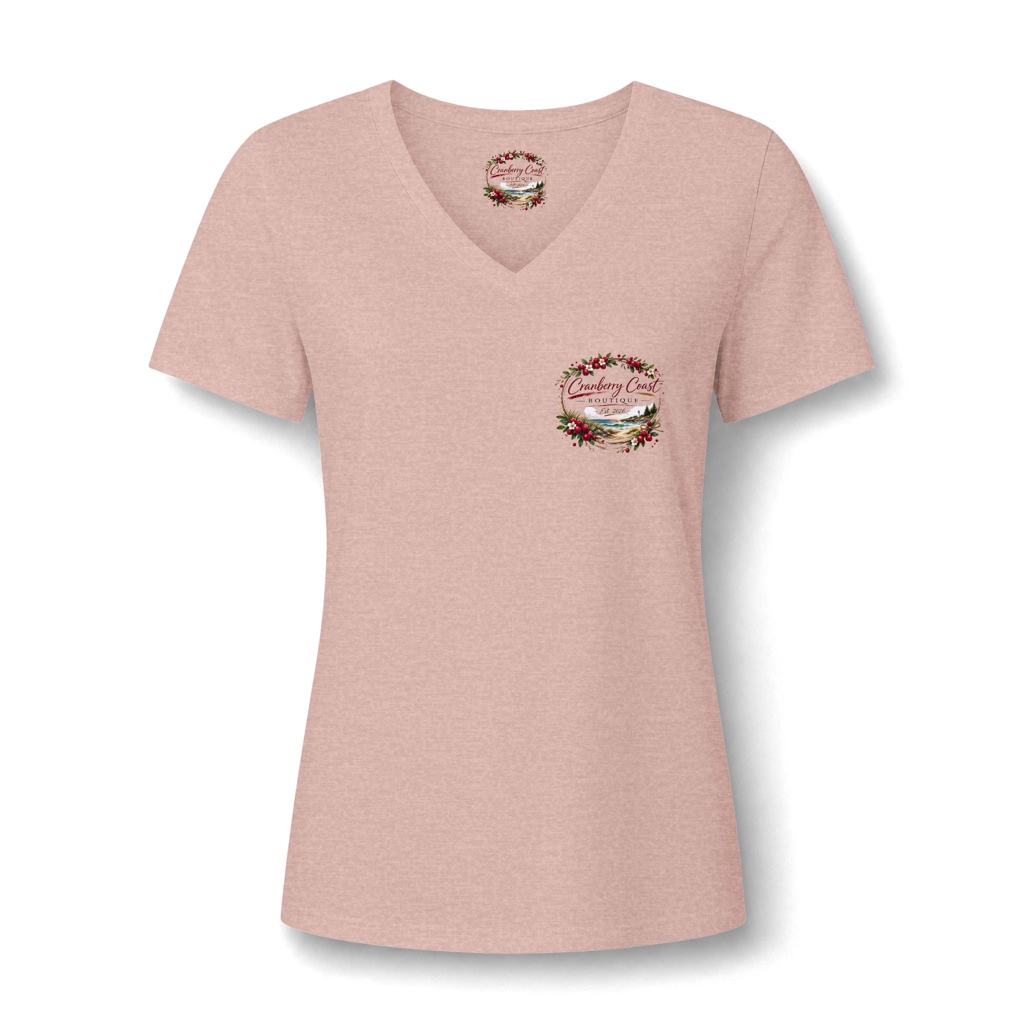Cranberry Coast Boutique V-Neck Tee