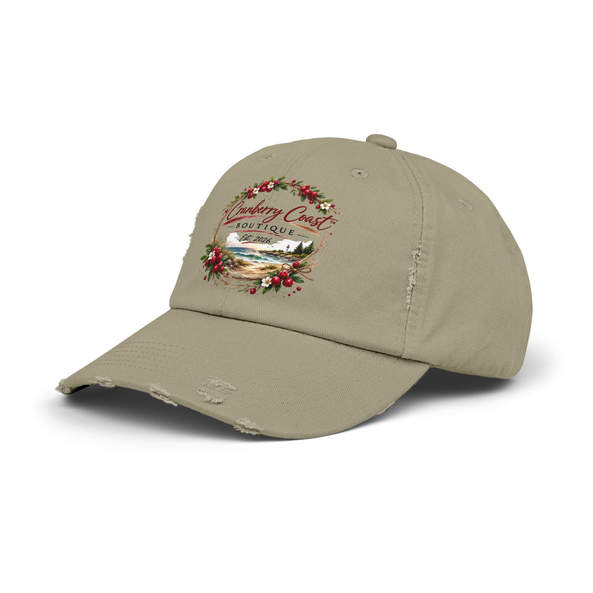 Cranberry Coast Boutique Distressed Hat