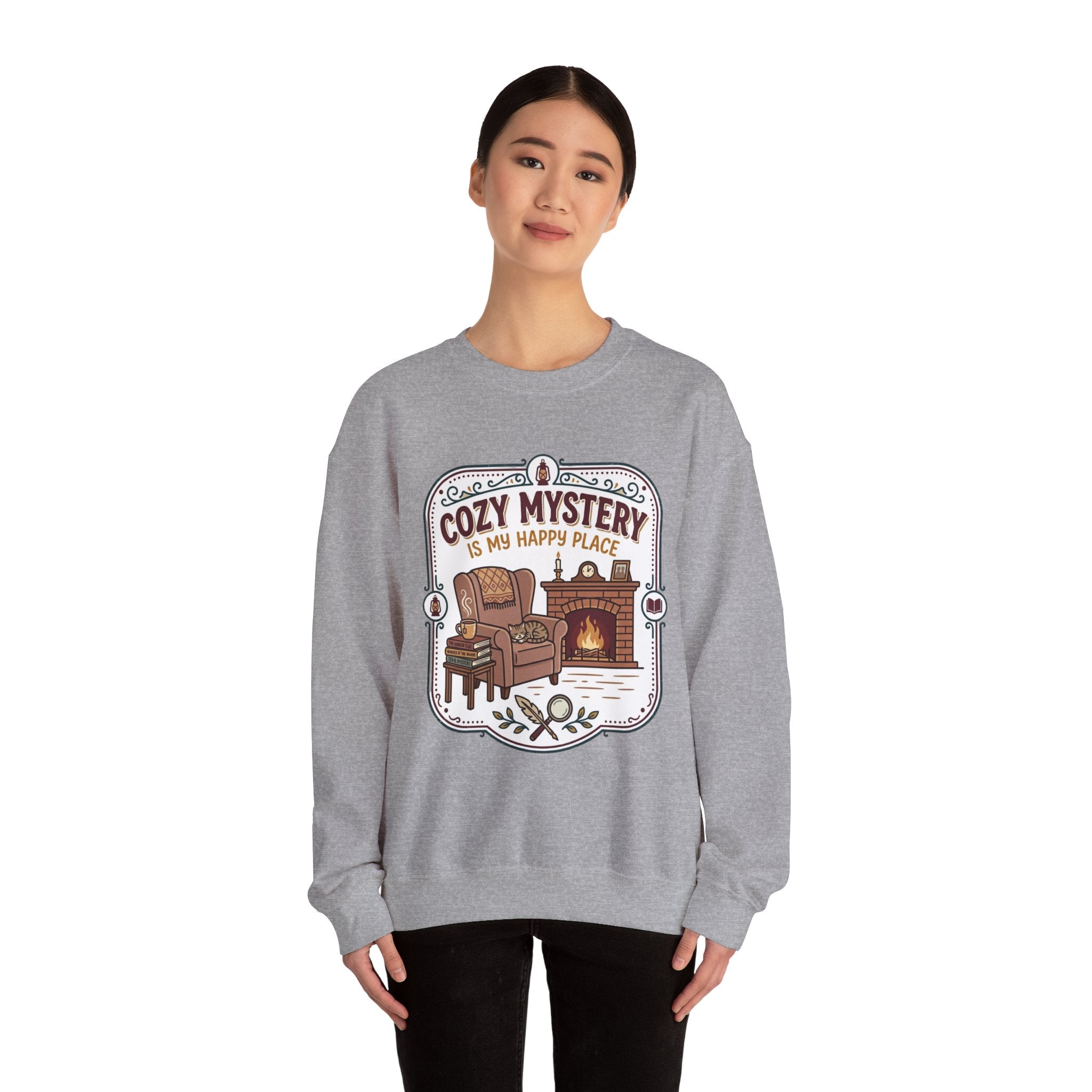 Cozy Mystery Is My Happy Place Crewneck