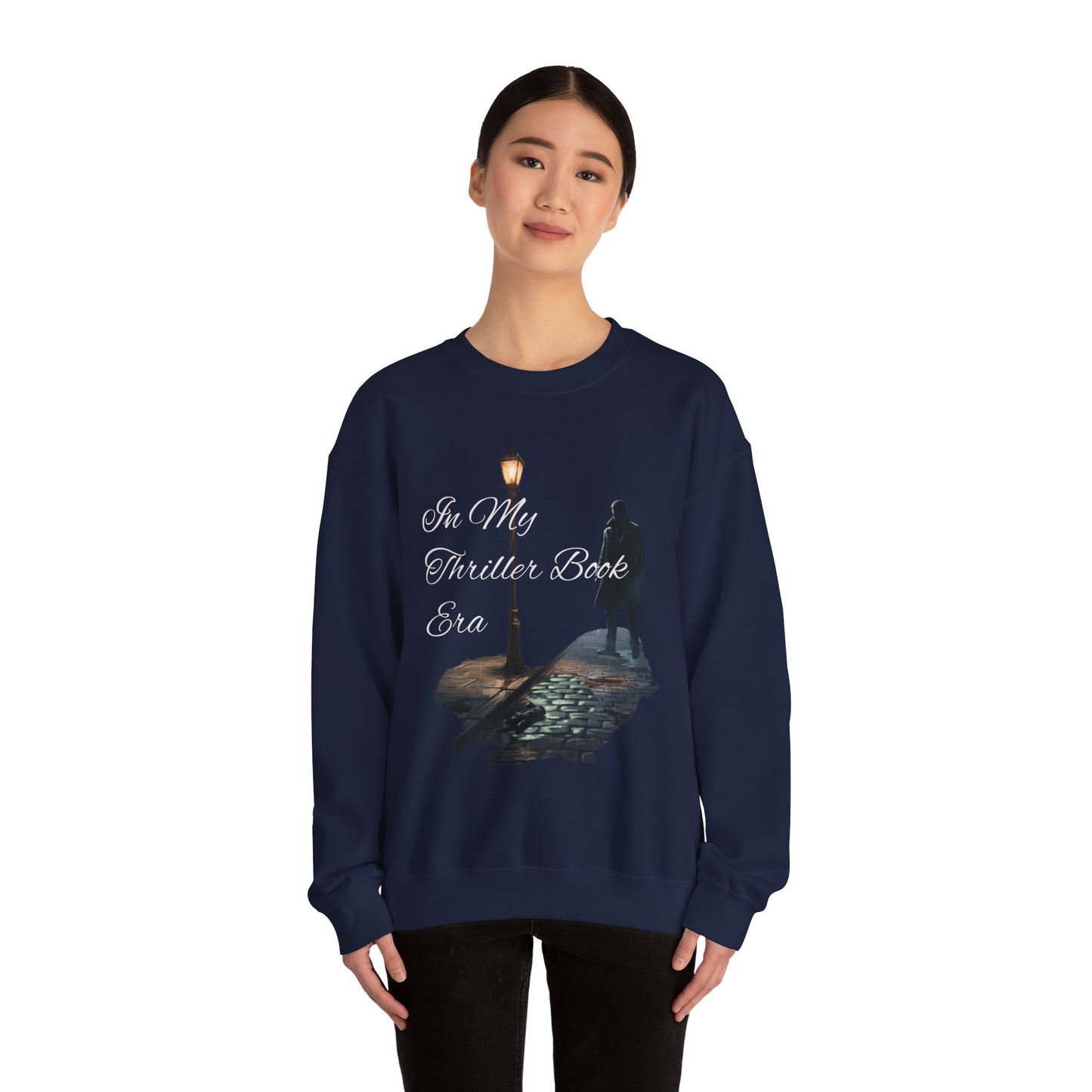 In My Thriller Book Era White Lettering Crewneck