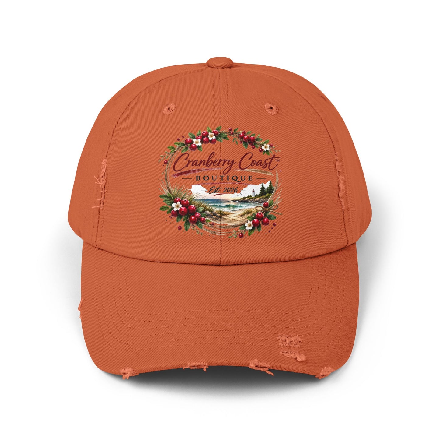 Cranberry Coast Boutique Distressed Hat