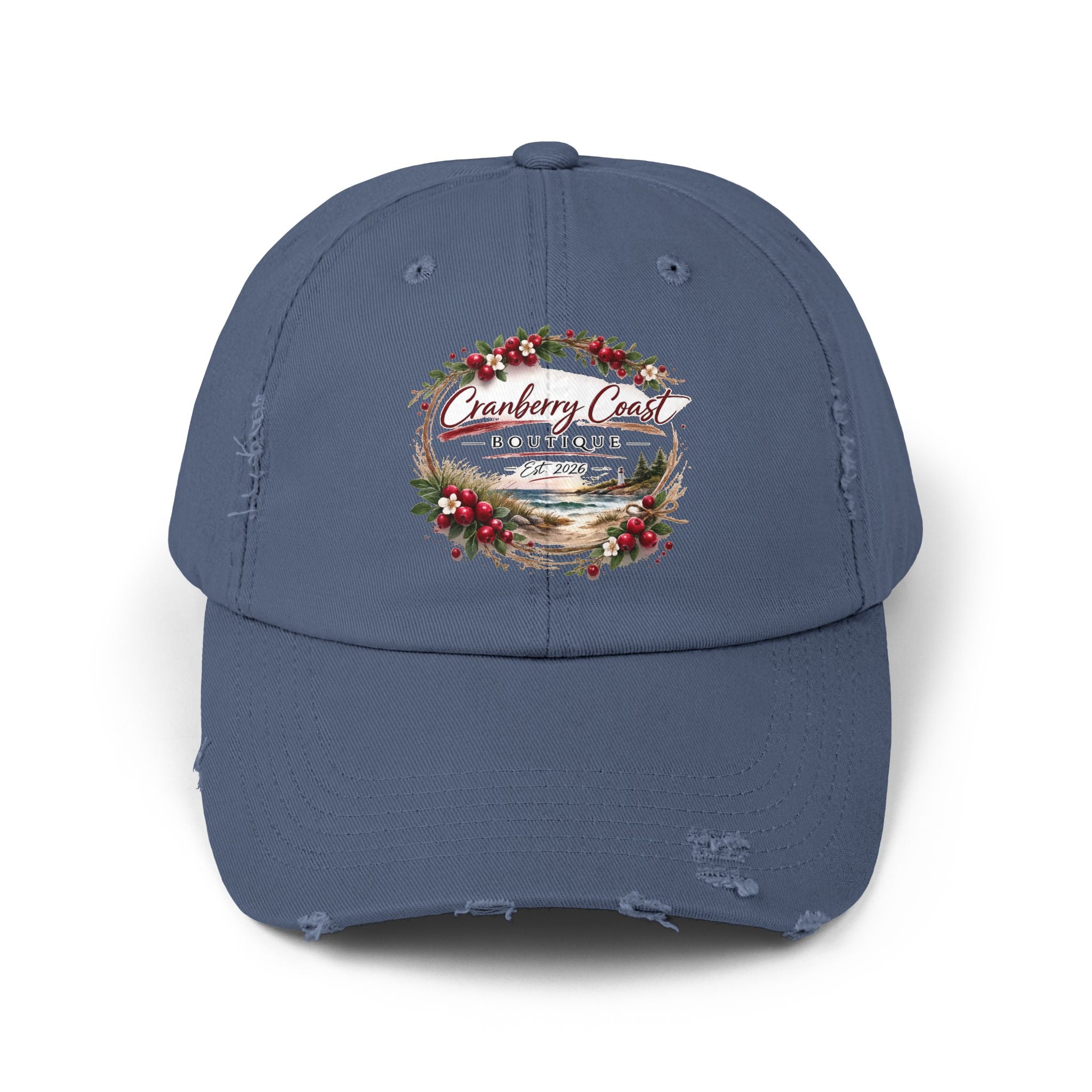 Cranberry Coast Boutique Distressed Hat