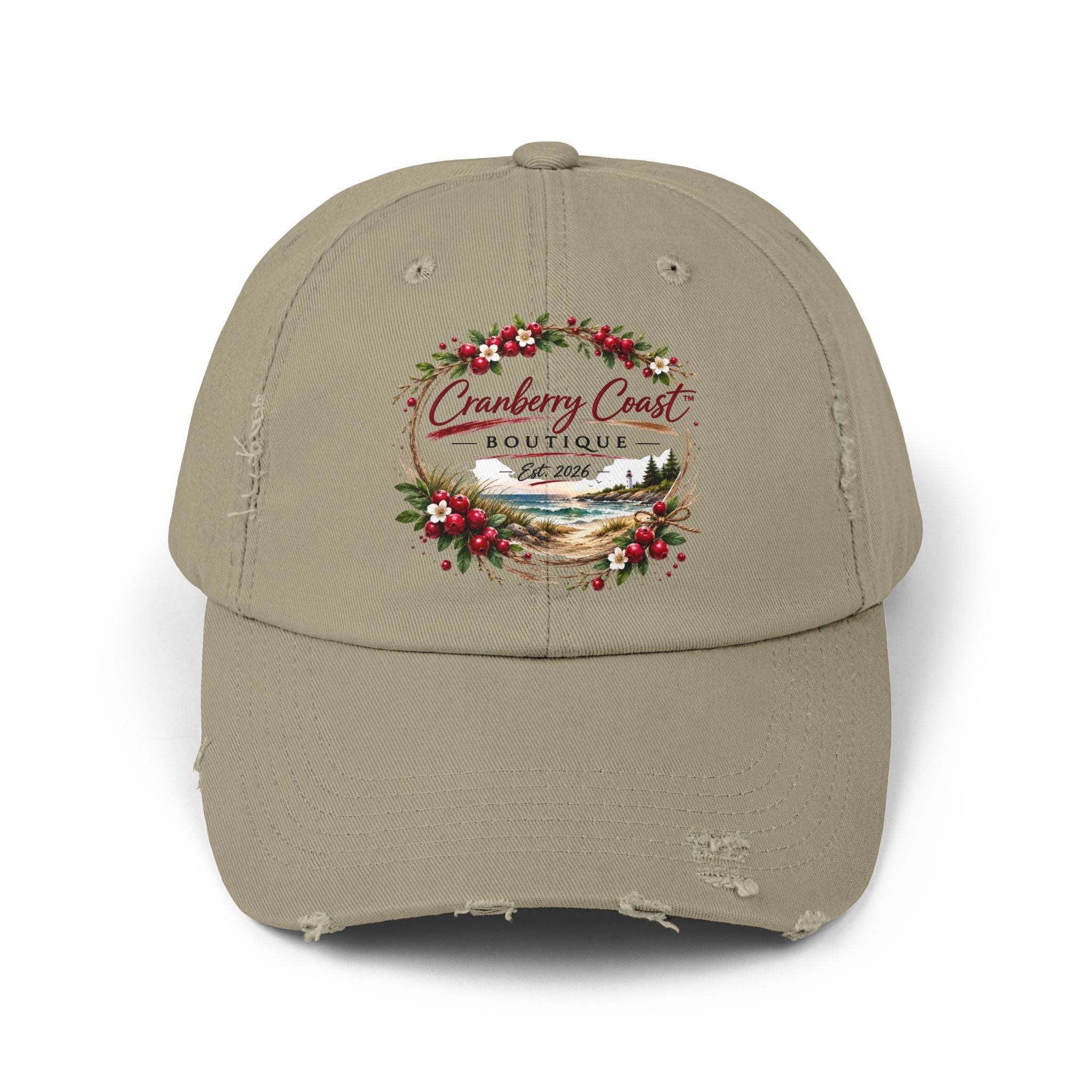 Cranberry Coast Boutique Distressed Hat