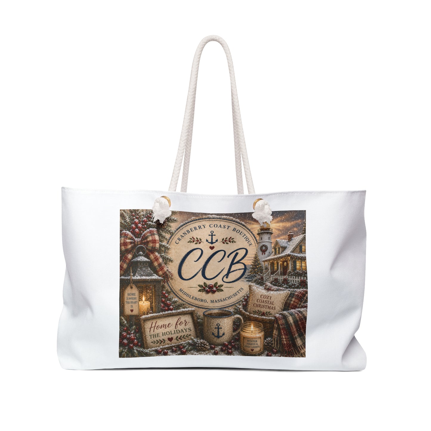 Coastal Cottage Weekender Bag