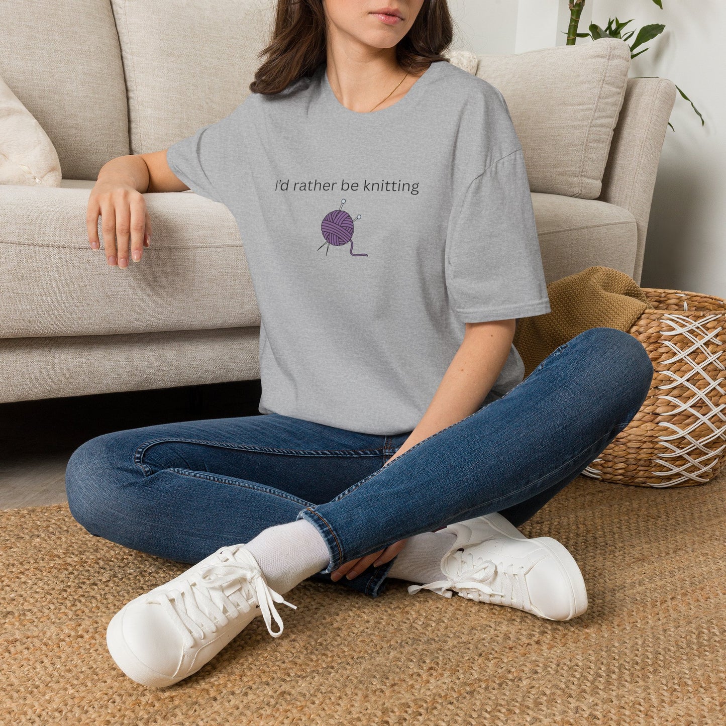 I'd Rather Be Knitting Graphic Tee