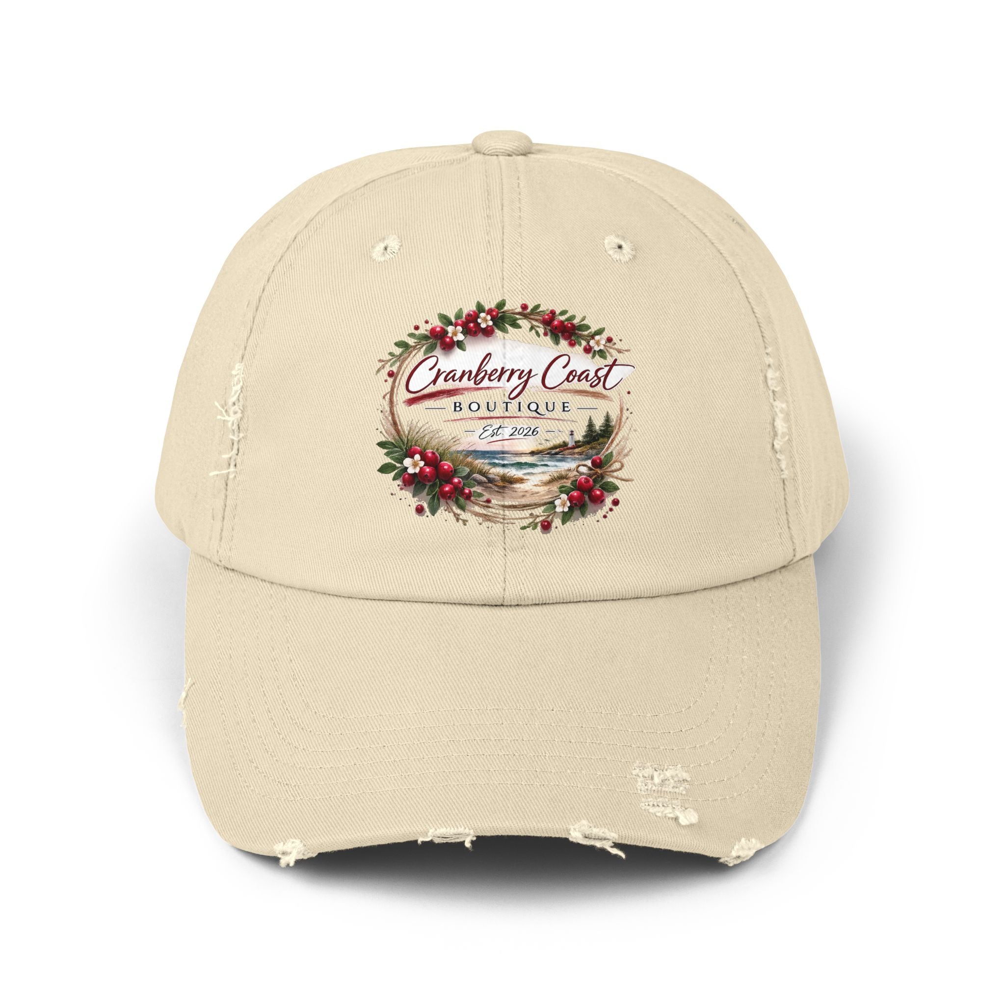 Cranberry Coast Boutique Distressed Hat