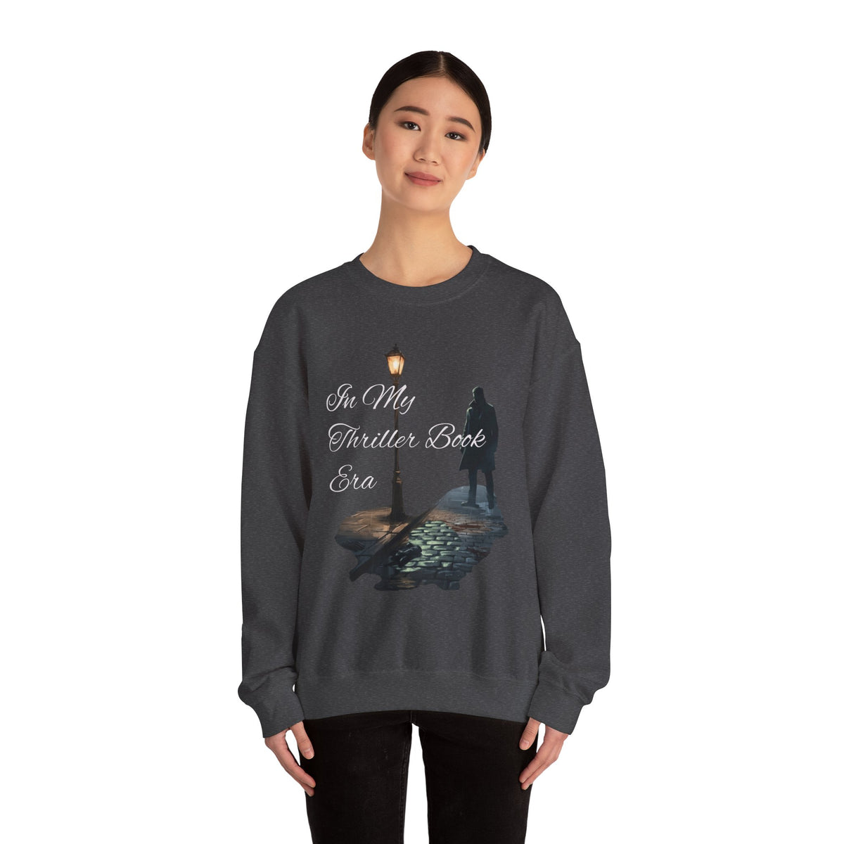 In My Thriller Book Era White Lettering Crewneck