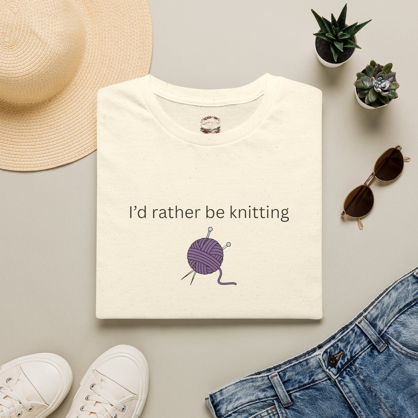 I'd Rather Be Knitting Graphic Tee