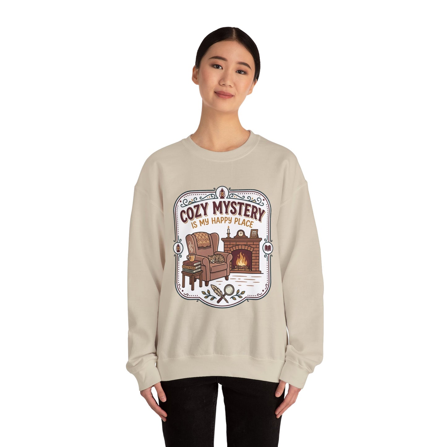 Cozy Mystery Is My Happy Place Crewneck
