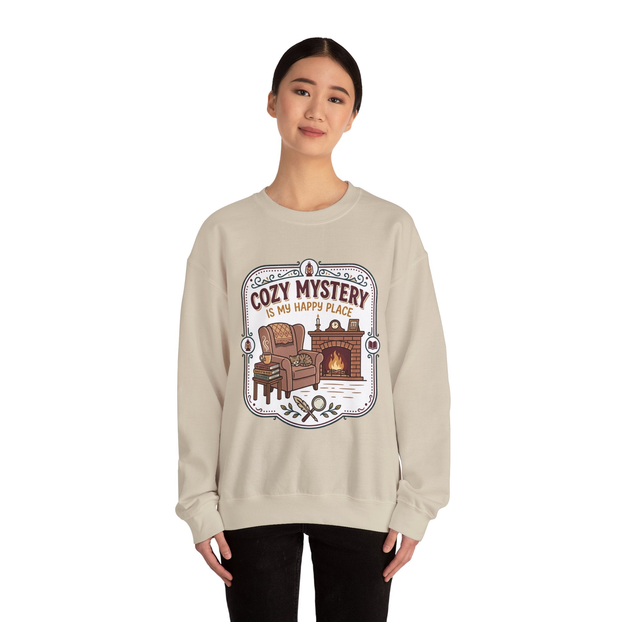 Cozy Mystery Is My Happy Place Crewneck