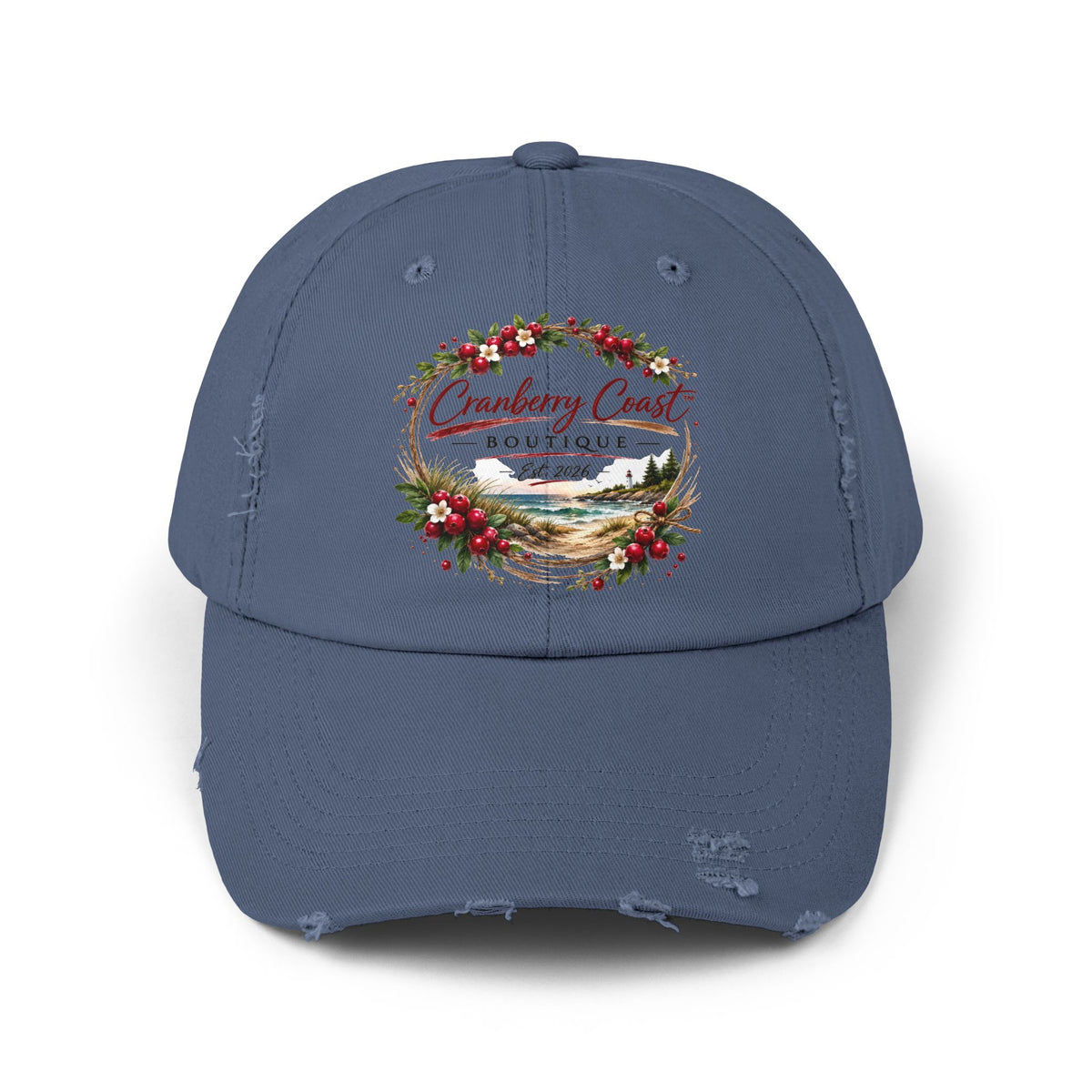 Cranberry Coast Boutique Distressed Hat