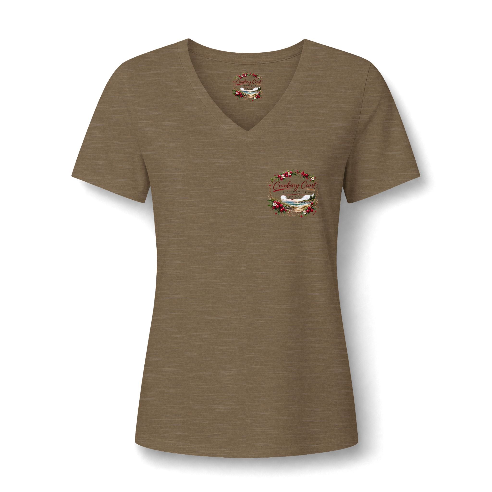 Cranberry Coast Boutique V-Neck Tee