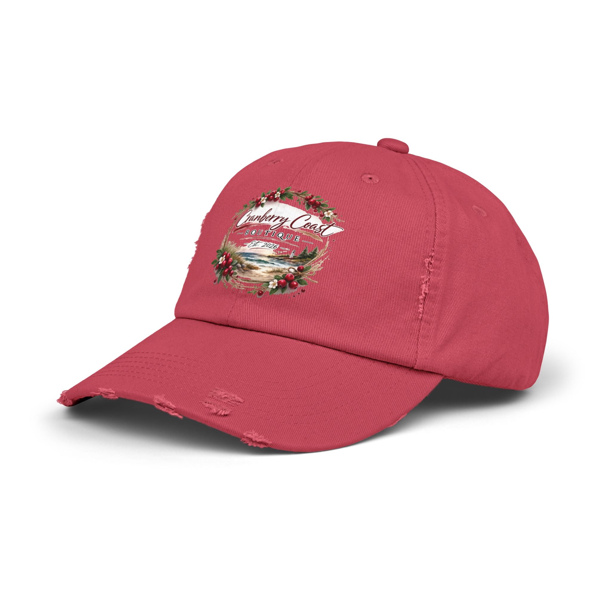 Cranberry Coast Boutique Distressed Hat