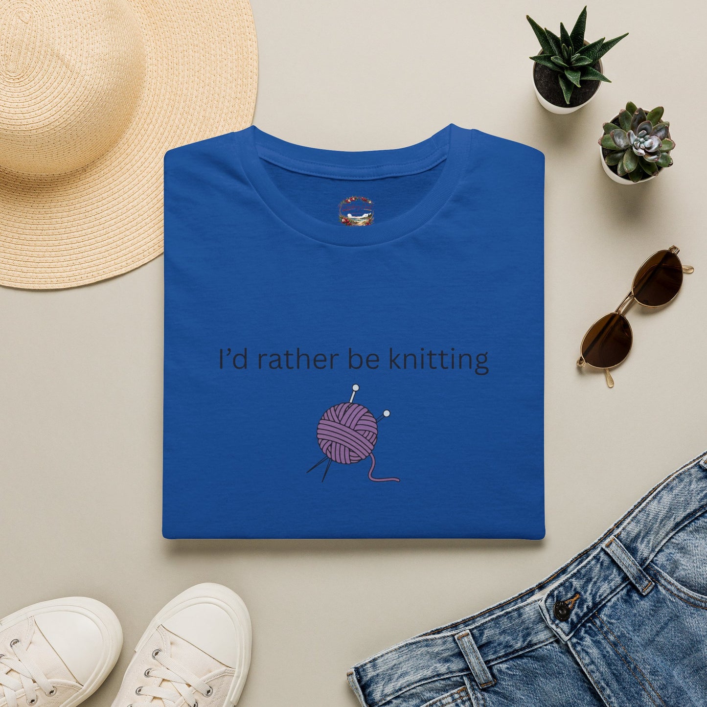 I'd Rather Be Knitting Graphic Tee