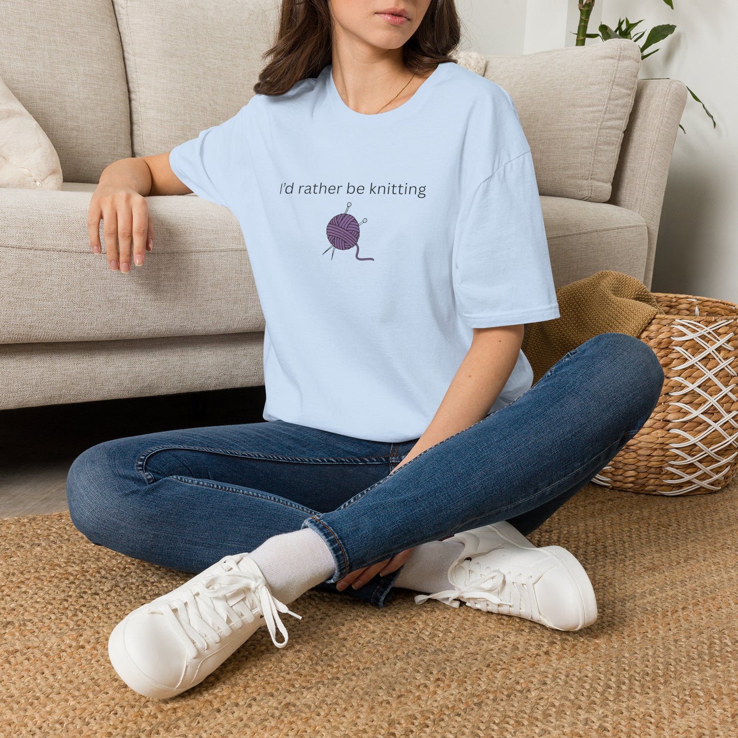 I'd Rather Be Knitting Graphic Tee