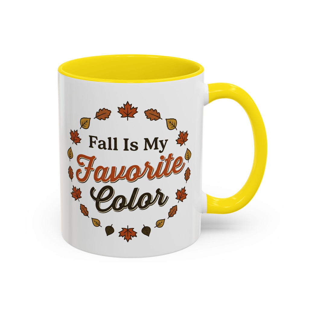 Fall Is My Favorite Color Accent Coffee Mug