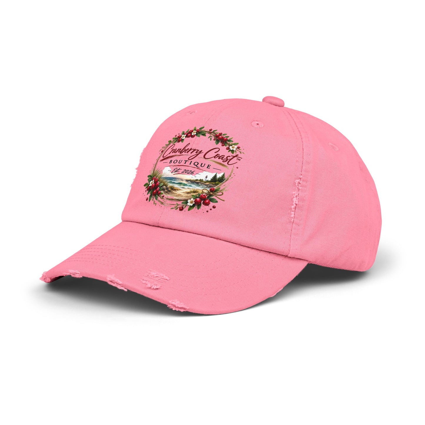 Cranberry Coast Boutique Distressed Hat