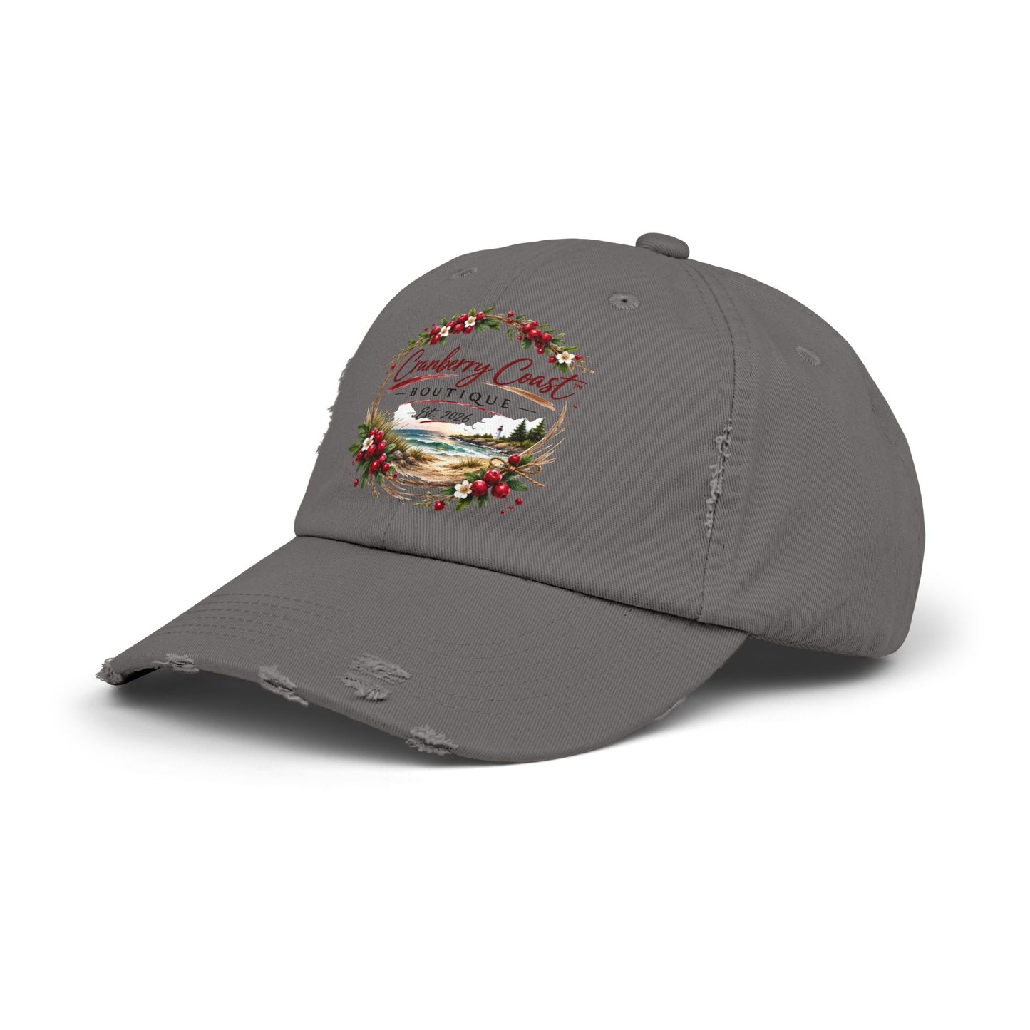 Cranberry Coast Boutique Distressed Hat