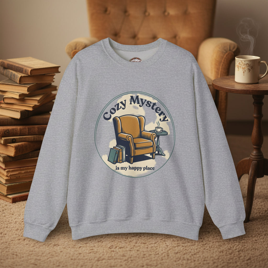Cozy Mystery Is My Happy Place Crewneck