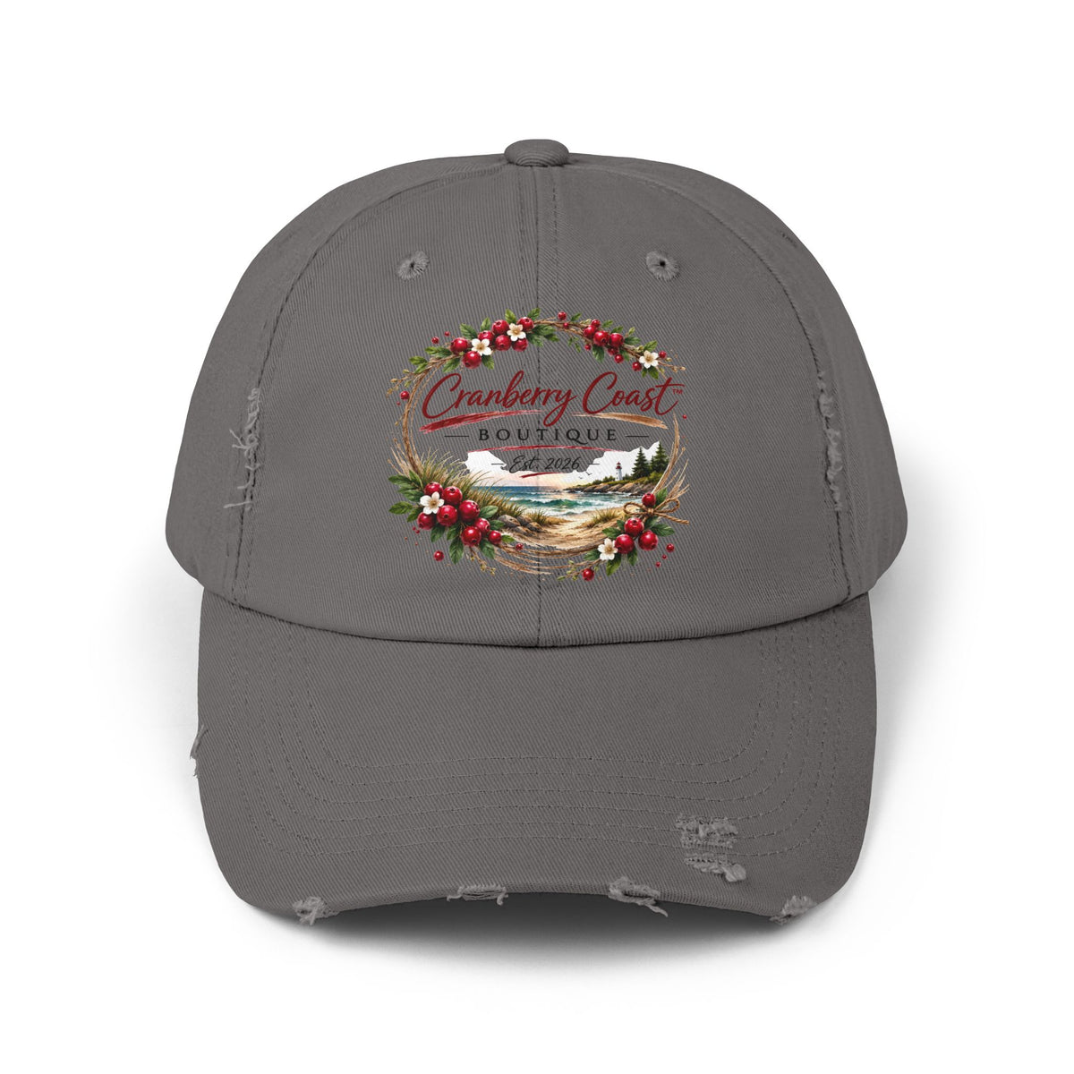 Cranberry Coast Boutique Distressed Hat