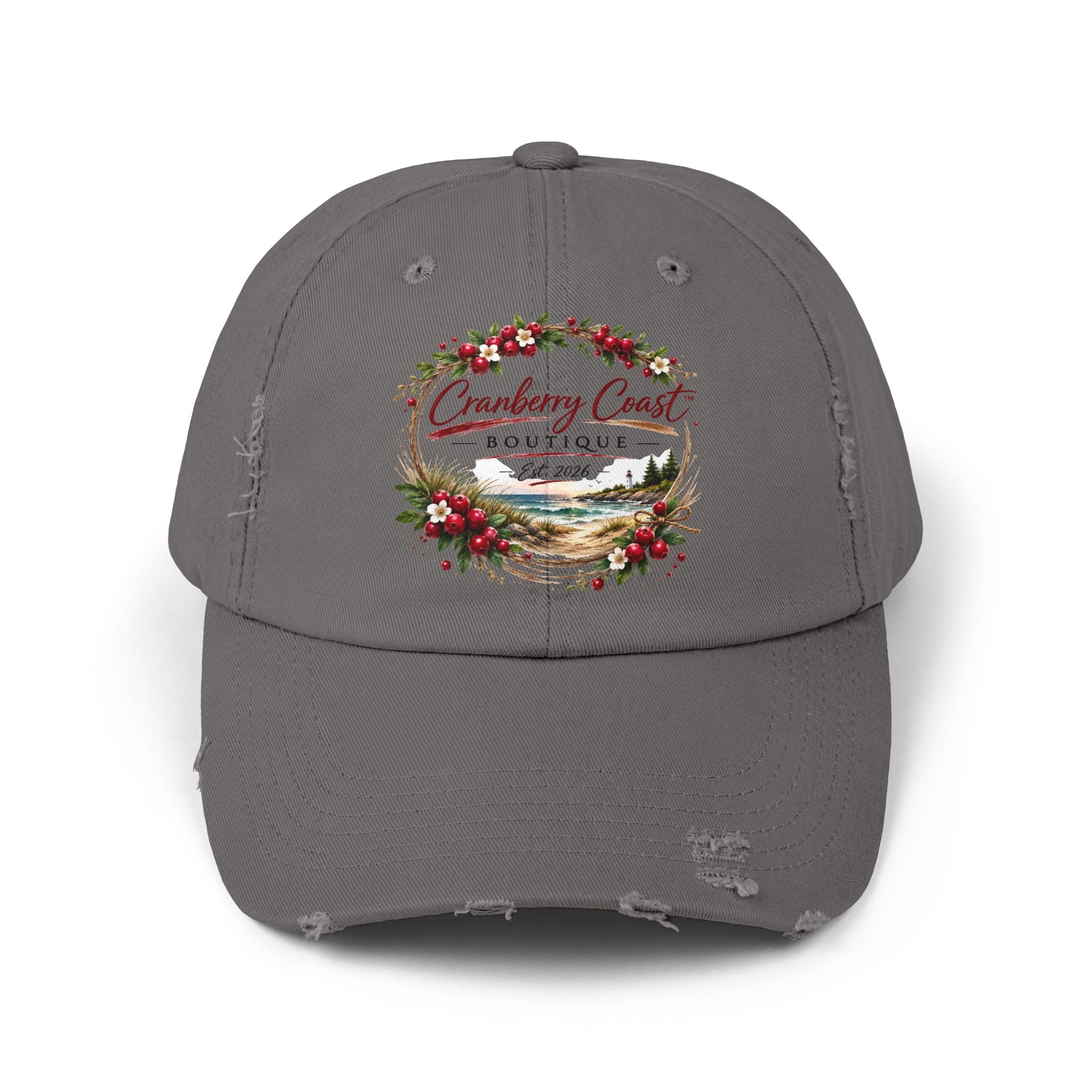 Cranberry Coast Boutique Distressed Hat