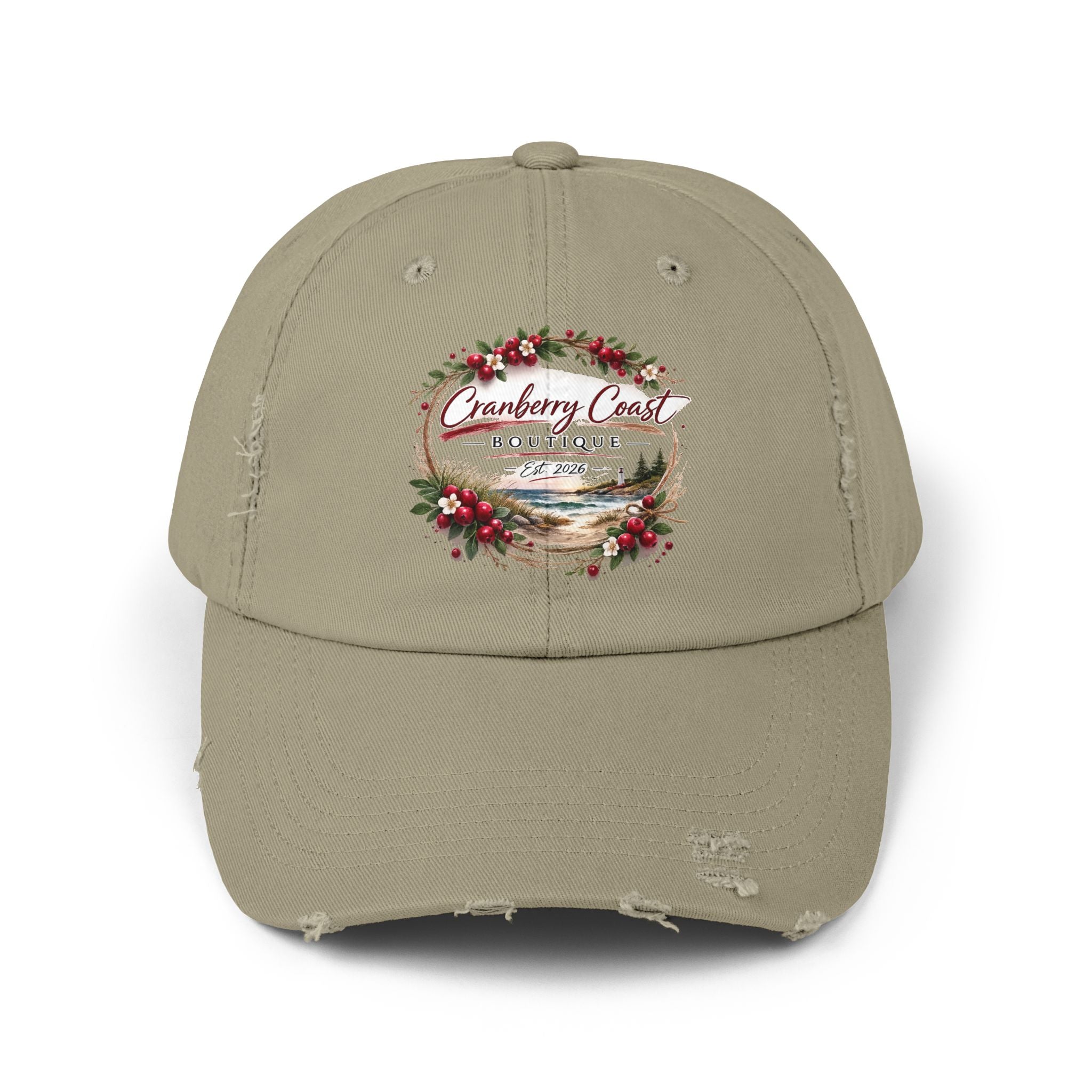 Cranberry Coast Boutique Distressed Hat