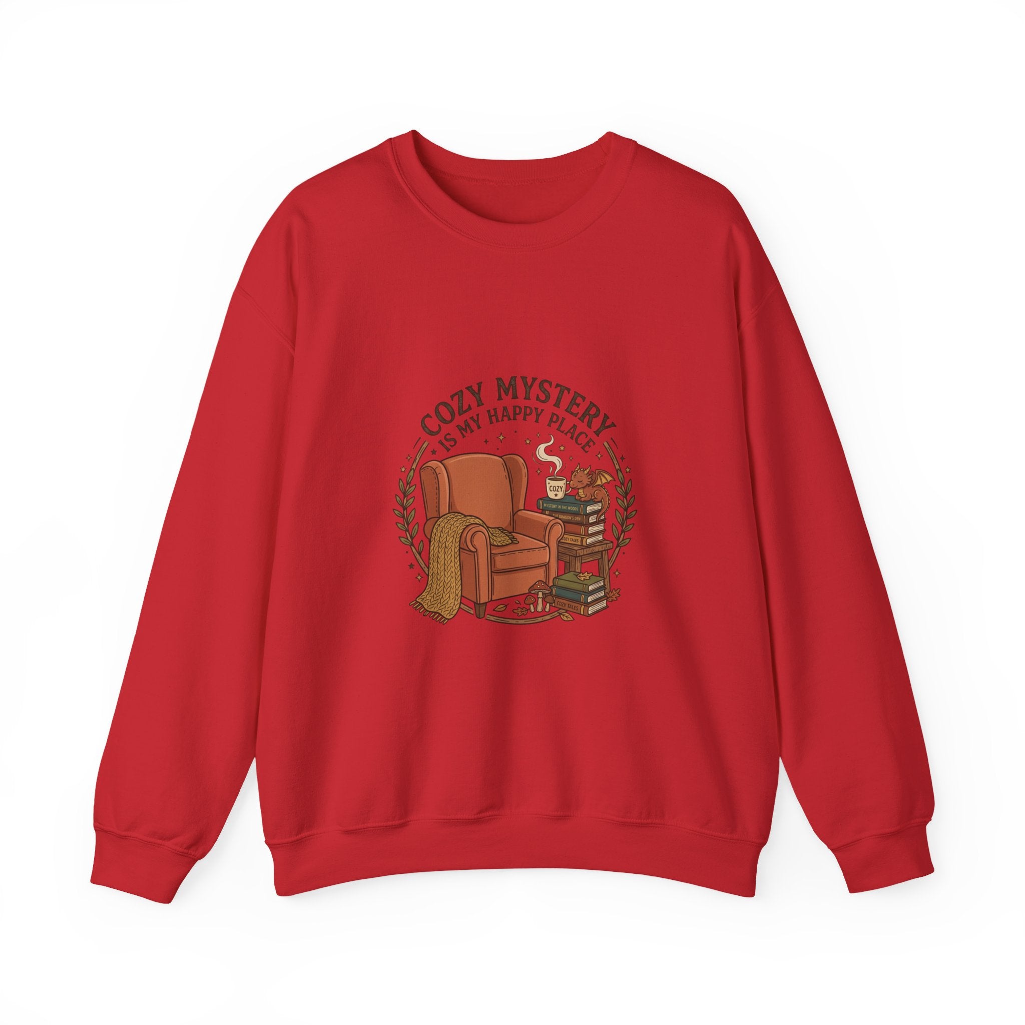 "Cozy Mystery Is My Happy Place" Crewneck Sweatshirt