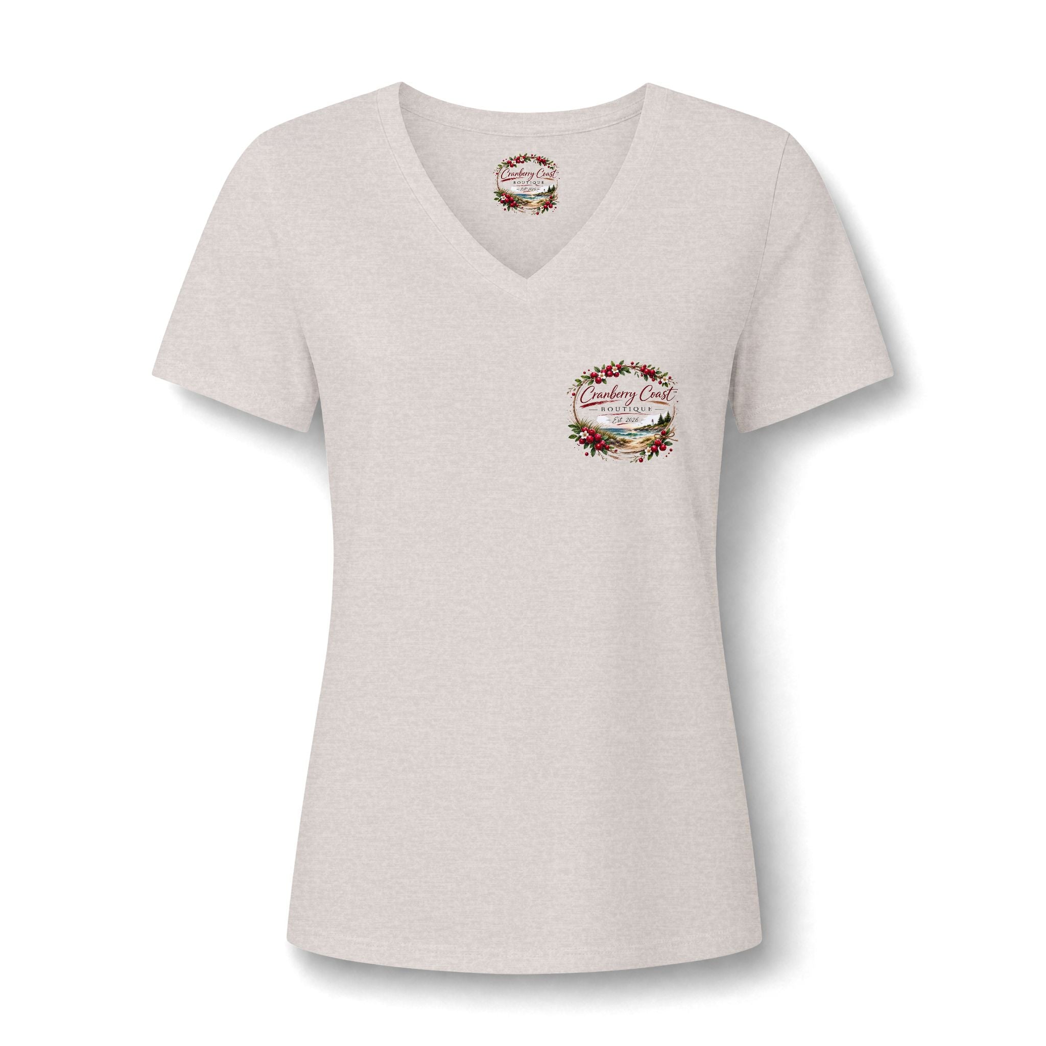 Cranberry Coast Boutique V-Neck Tee