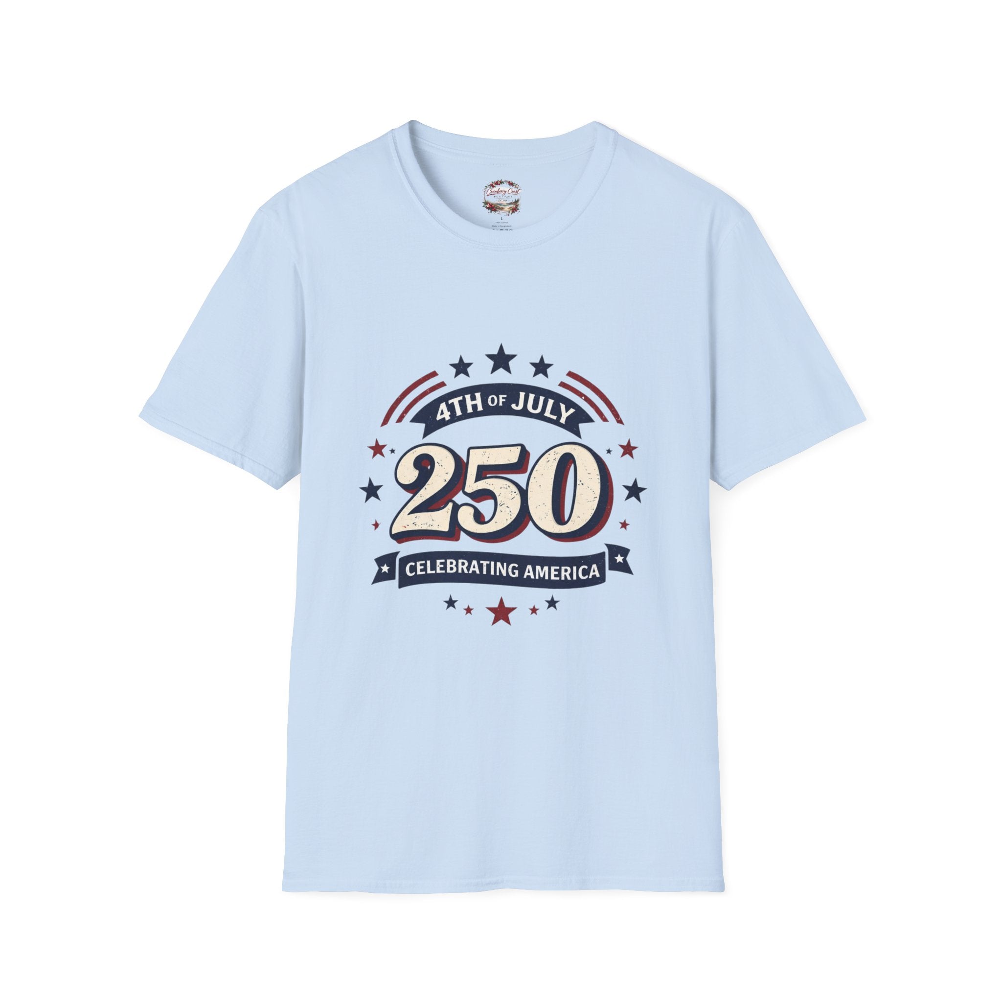 "4th of July 250 Celebrating America" Tee