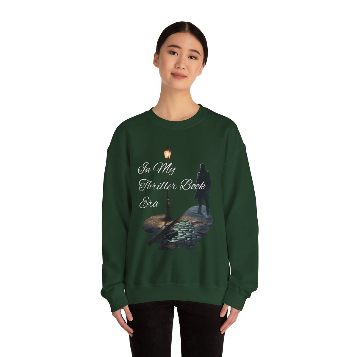 In My Thriller Book Era White Lettering Crewneck