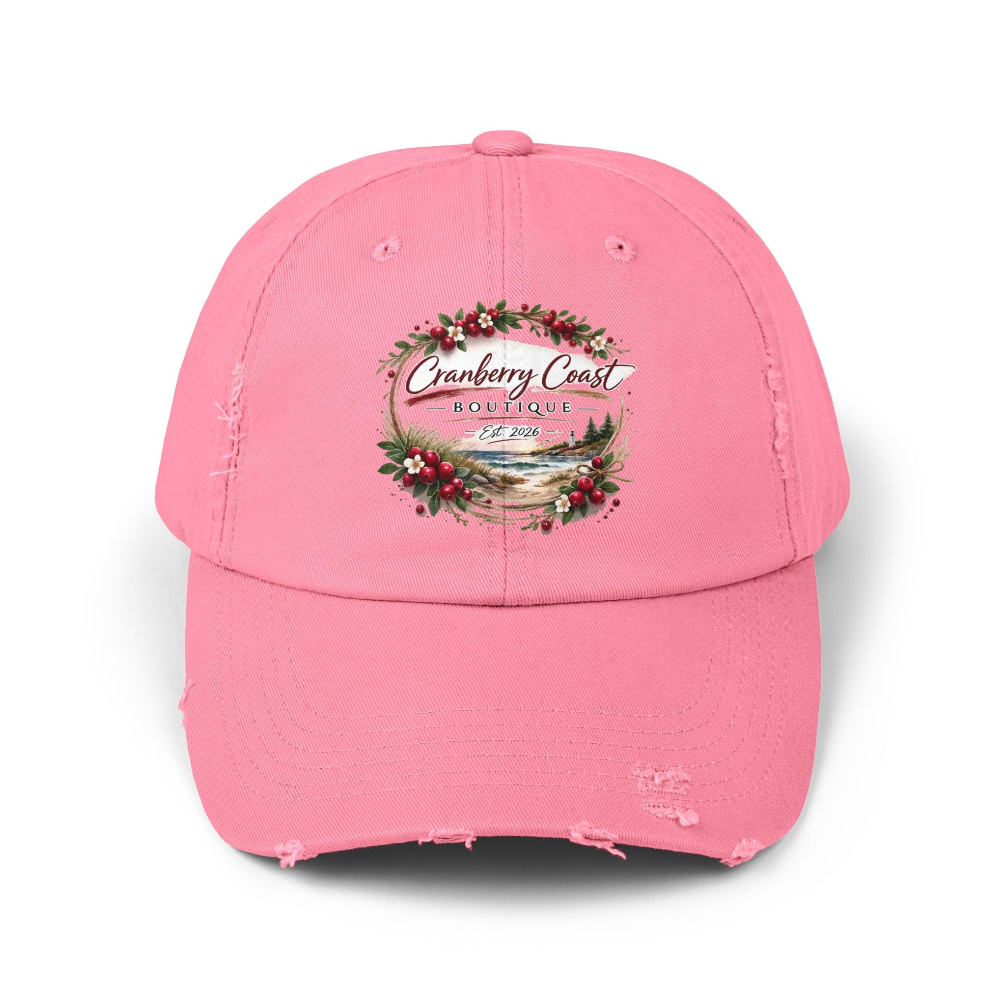 Cranberry Coast Boutique Distressed Hat