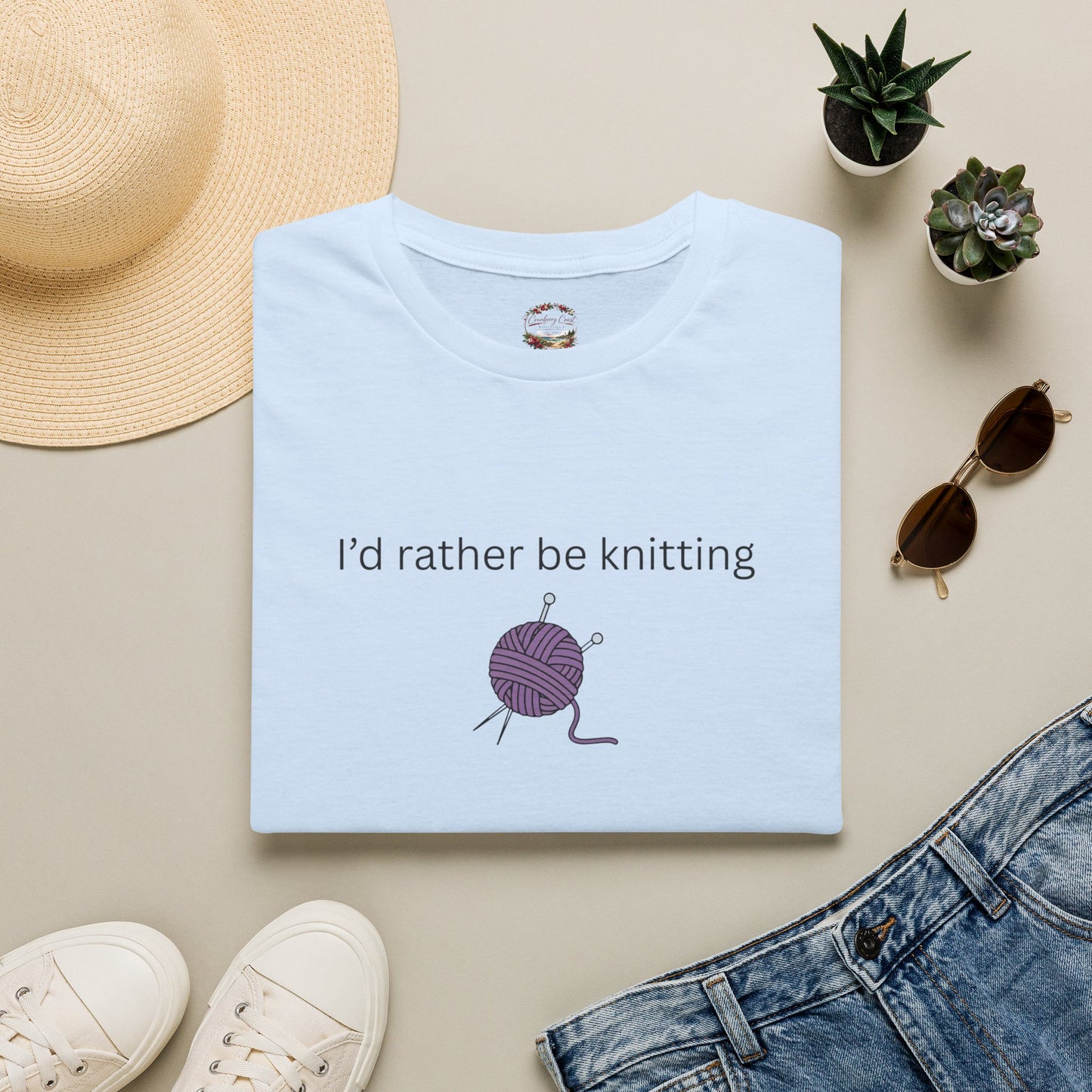 I'd Rather Be Knitting Graphic Tee