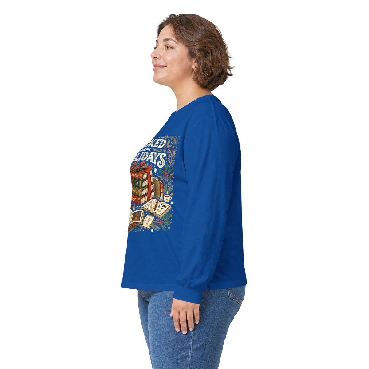 Booked for the Holidays Long Sleeve Tee