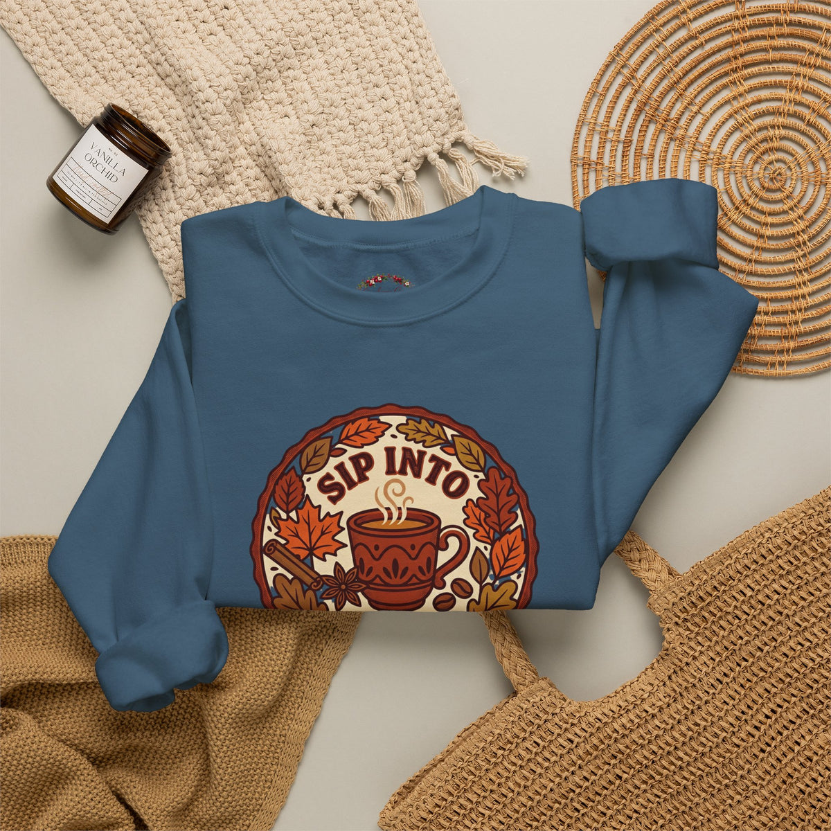Sip Into Fall Crewneck