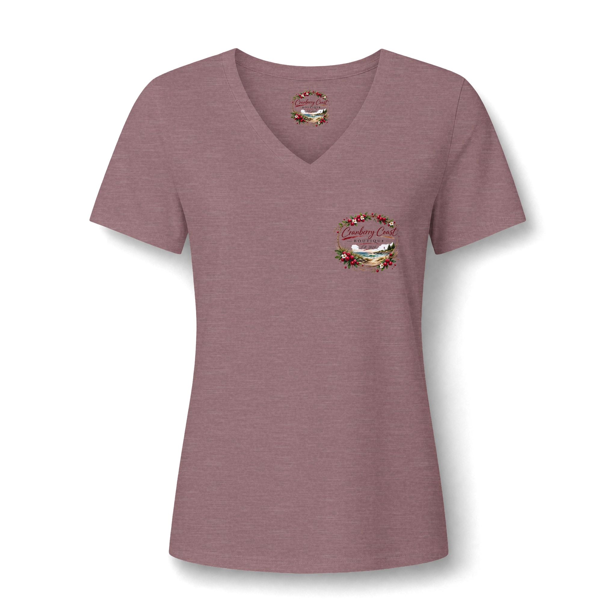 Cranberry Coast Boutique V-Neck Tee