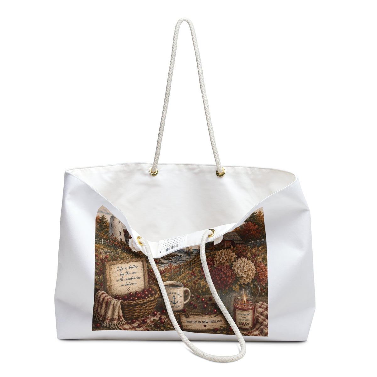 New England Cranberry Weekender Bag