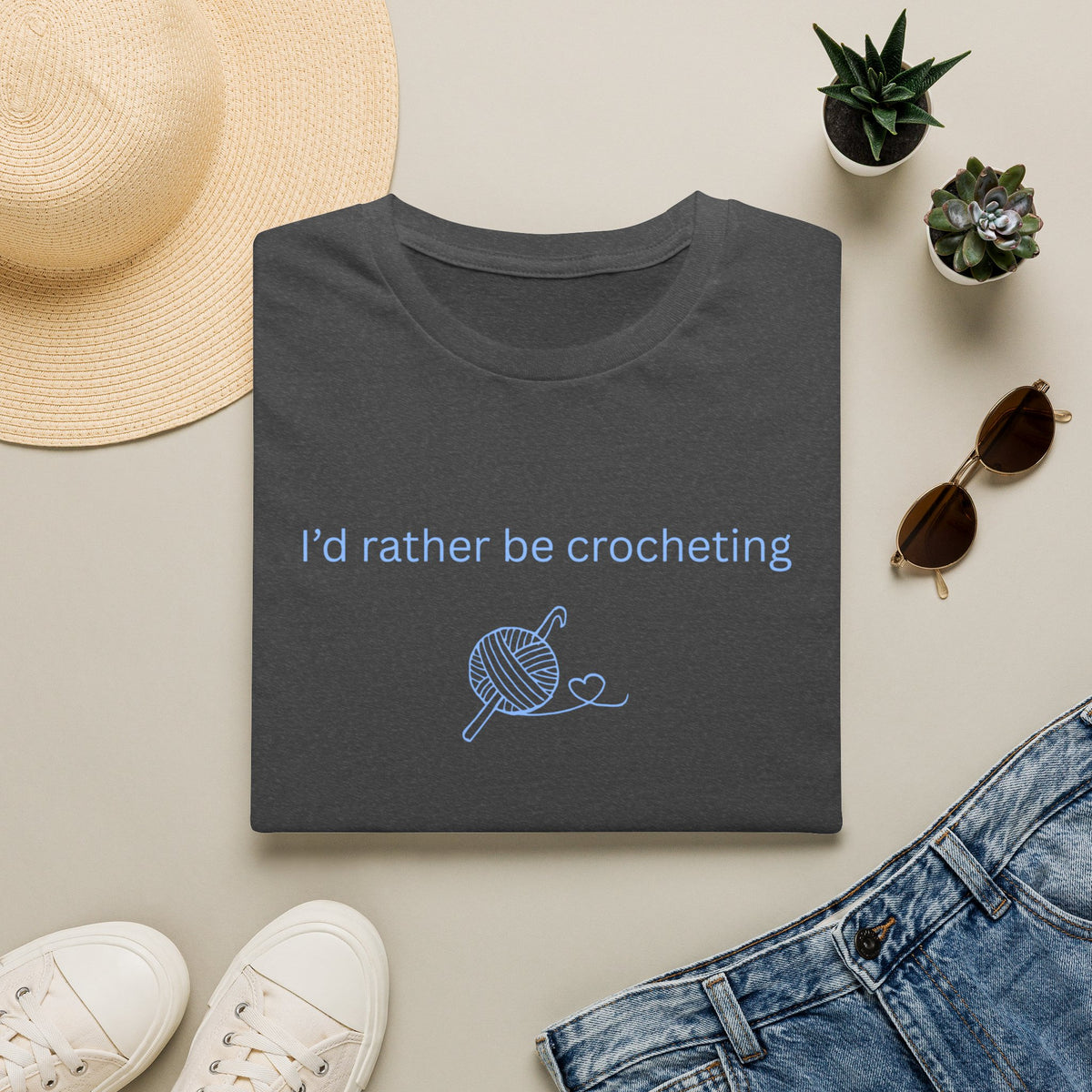 I'd Rather Be Crocheting Tee