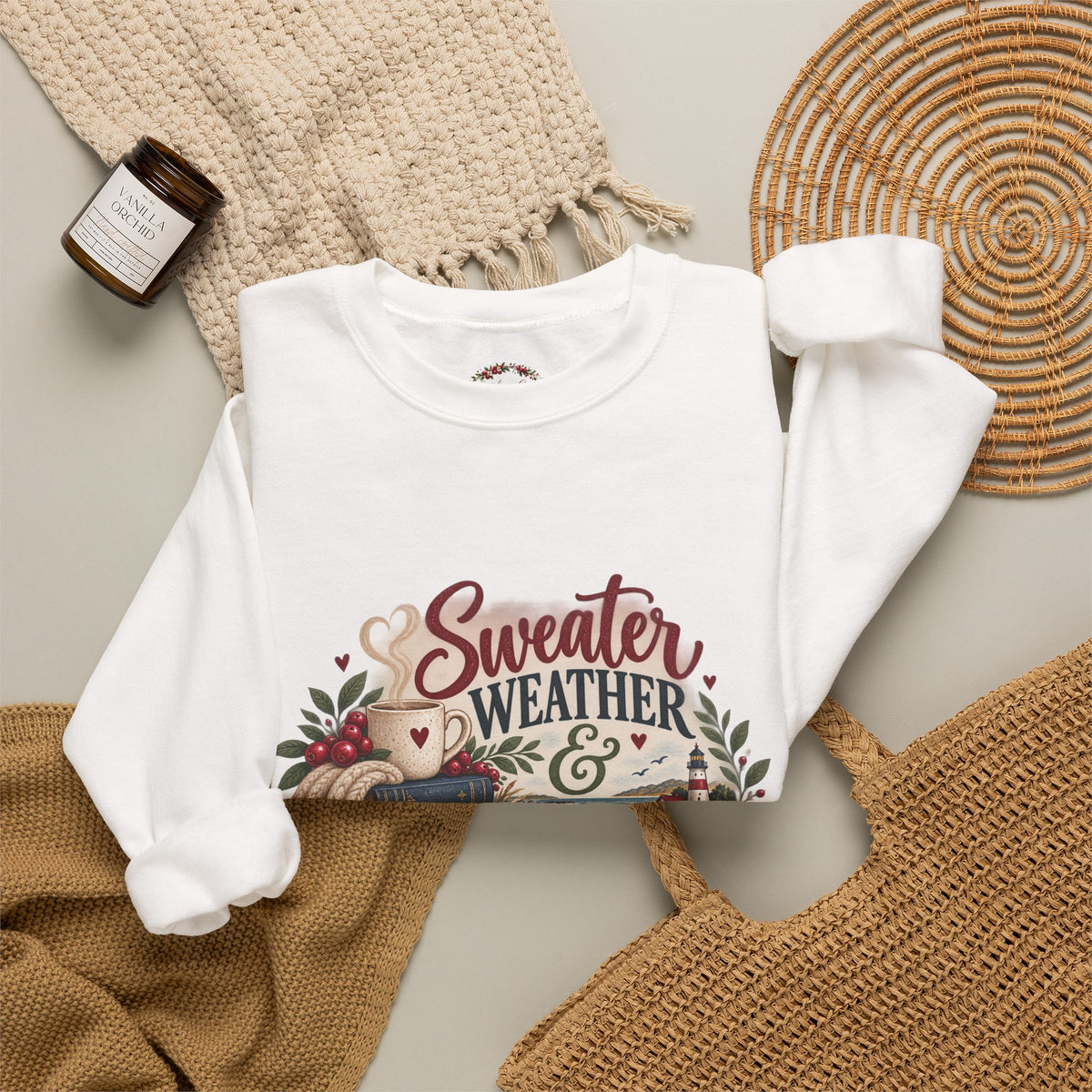 Sweater Weather & Story Time Crewneck