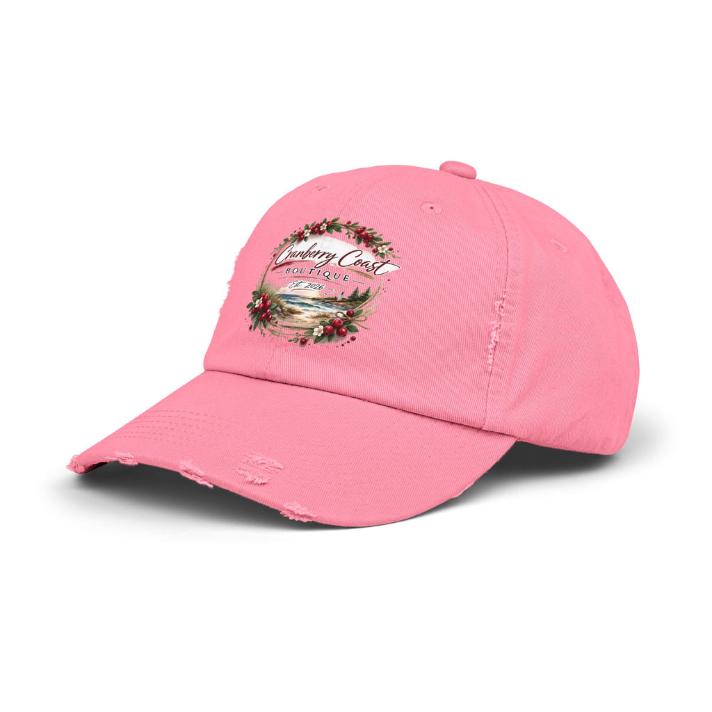 Cranberry Coast Boutique Distressed Hat