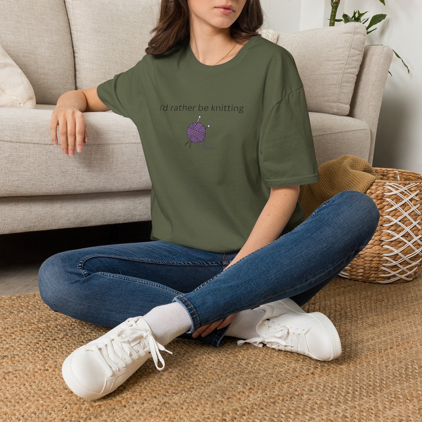 I'd Rather Be Knitting Graphic Tee