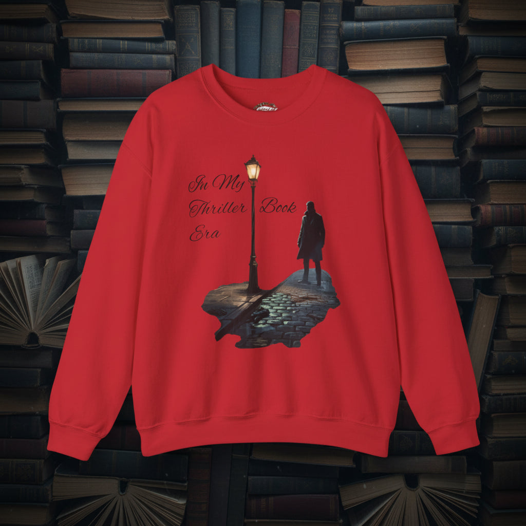 In My Thriller Book Era Black Lettering Crewneck