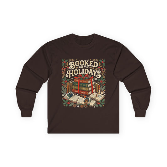 Booked for the Holidays Long Sleeve Tee