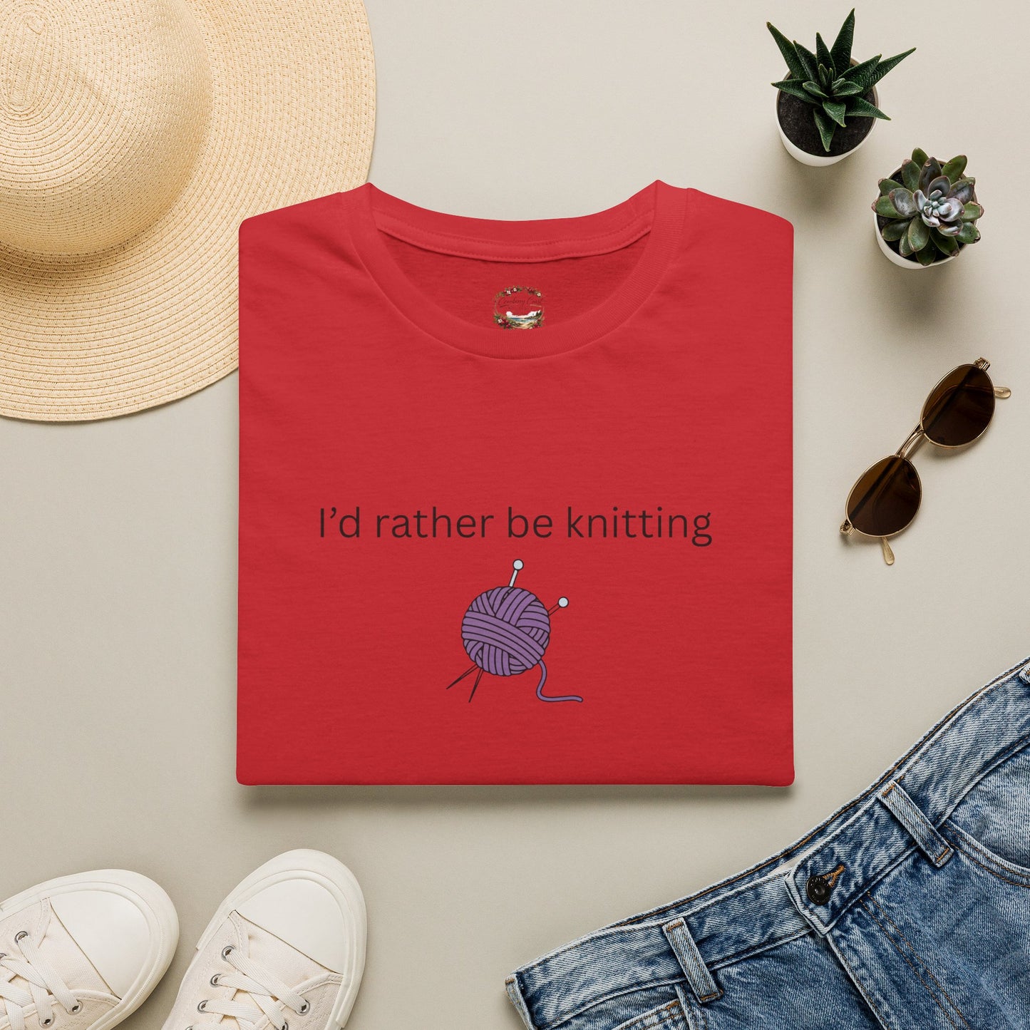 I'd Rather Be Knitting Graphic Tee