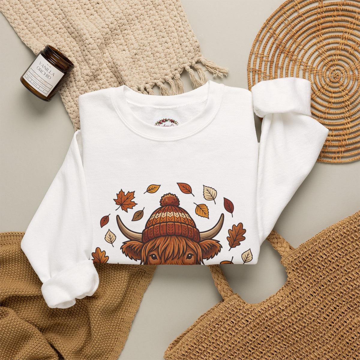Highland Cow Fall Sweatshirt