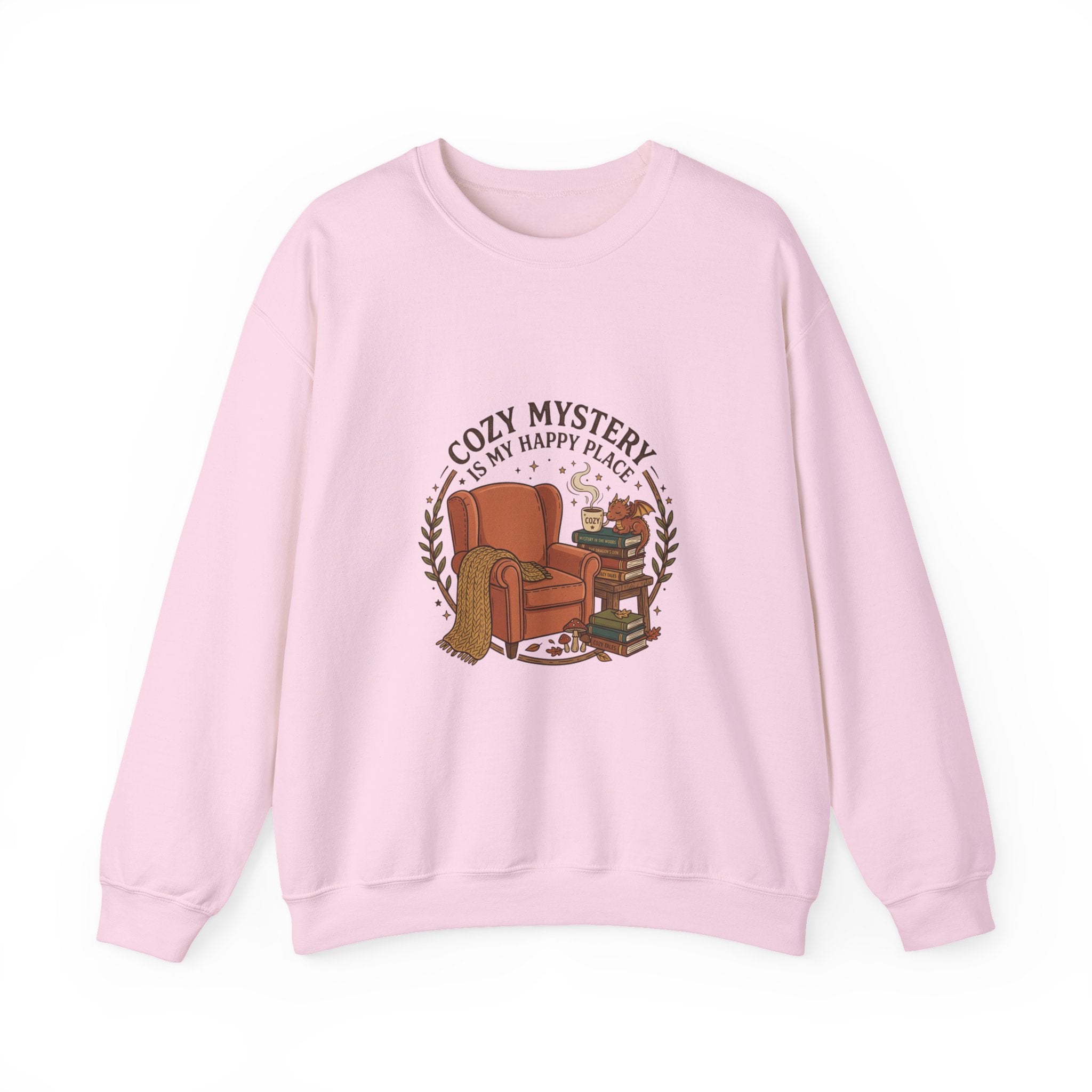 "Cozy Mystery Is My Happy Place" Crewneck Sweatshirt