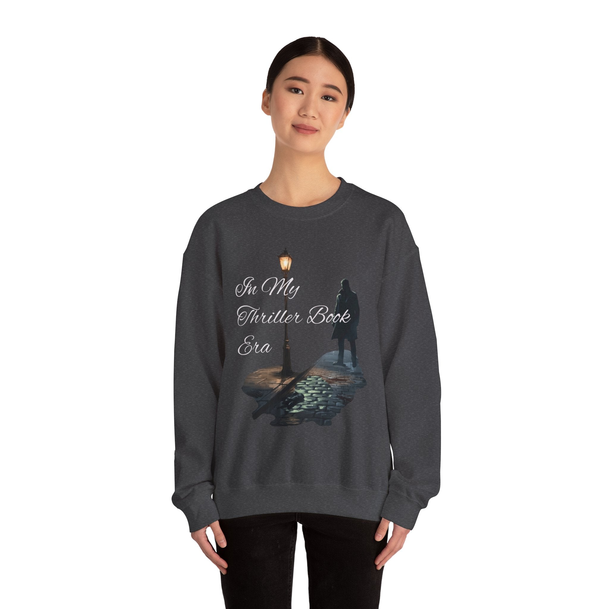 In My Thriller Book Era White Lettering Crewneck